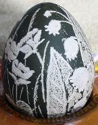 Пасхальное яйцо - цветы