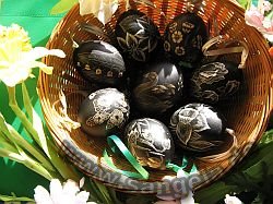 Пасхальные яйца в лукошке - Ostern 3