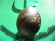 Пасхальное яйцо - лебедь
