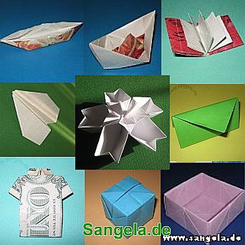 Papierfaltkunst - Origami, Falten von Papier