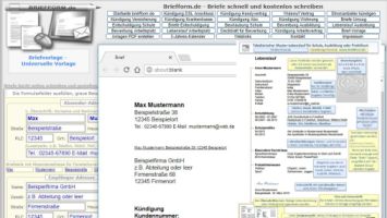 Briefe schreiben auf Briefform.de
