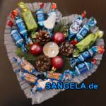 Schneeball und Herz - Geschenke mit Süßigkeiten